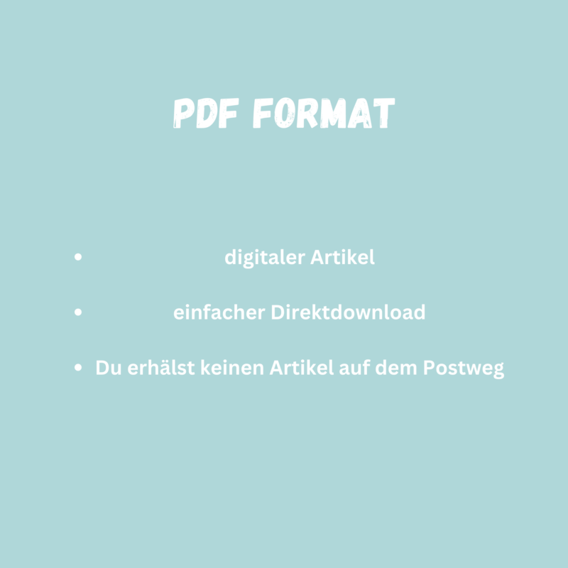 achtsamer Kalender Fastenzeit - 40 Tage Fasten - Digitaler Download PDF