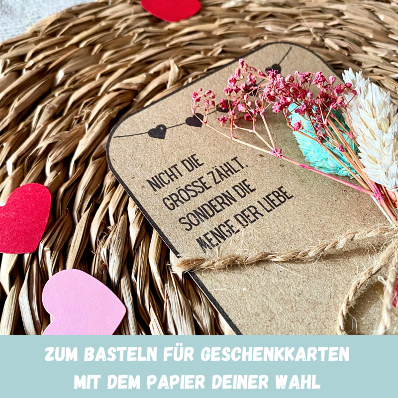 Geschenkkarte_Nicht die Groesse zaehlt, sondern die Menge der Liebe