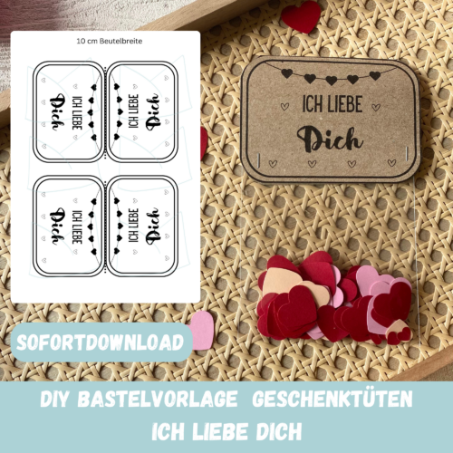 Geschenktüten Verpackung Ich liebe Dich