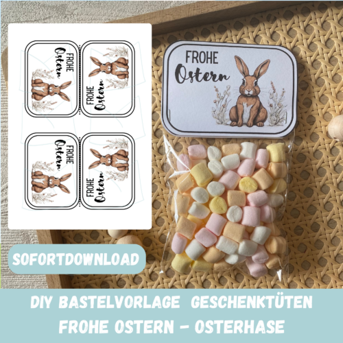 Geschenktuete Frohe Ostern Hase