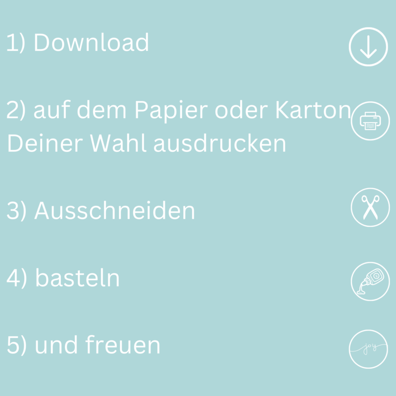 Bastelvorlage Geschenktüte, Tütenklappe - Happy Birthday, lass Dich feiern - 3 Größen - Digitaler Download PDF