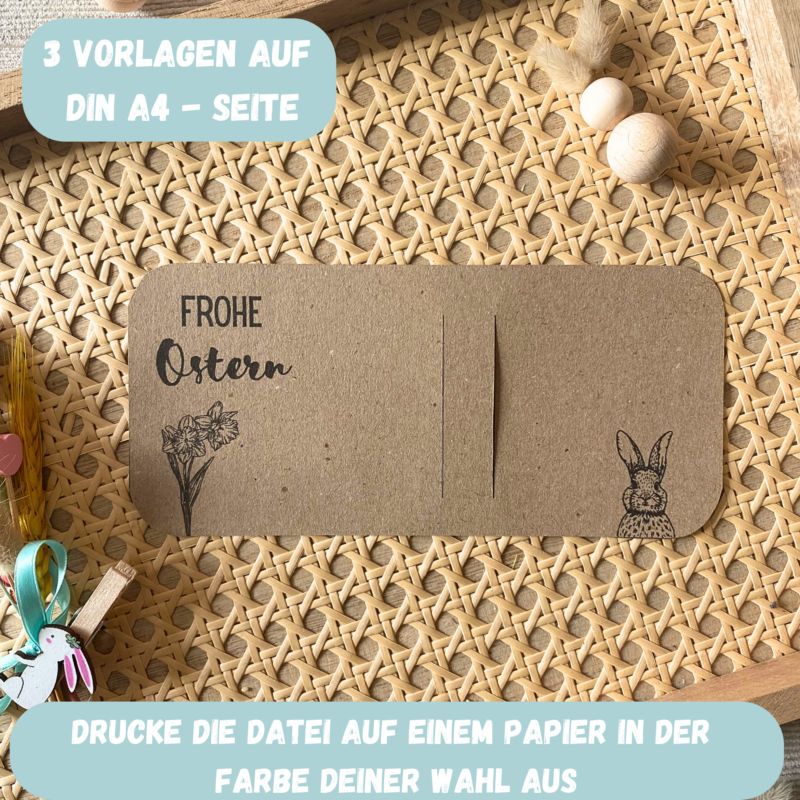 Kerzenverpackung Frohe Ostern Hase Blumen (4)