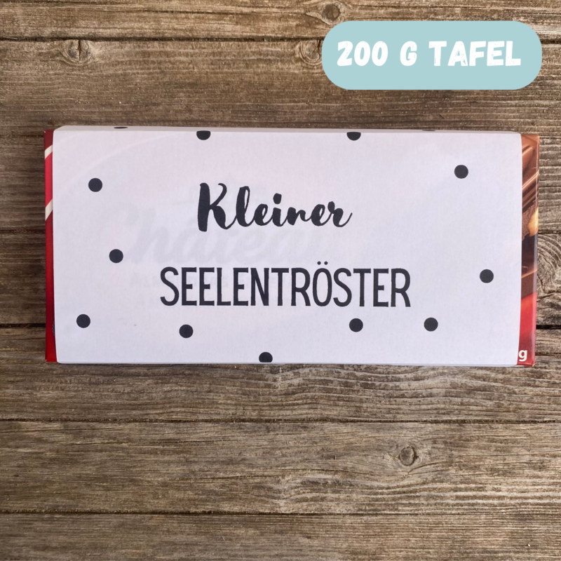 Kleiner Seelentröster, Verpackung für Schokolade 100 g & 200 g Tafeln - Digitaler Download - PDF