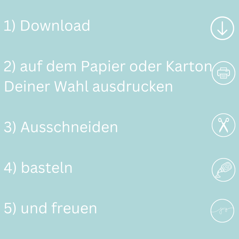 Geschenkanhänger Bastelvorlage für verschiedene Anlässe, Anhänger, Etiketten für Geschenke - PDF Download