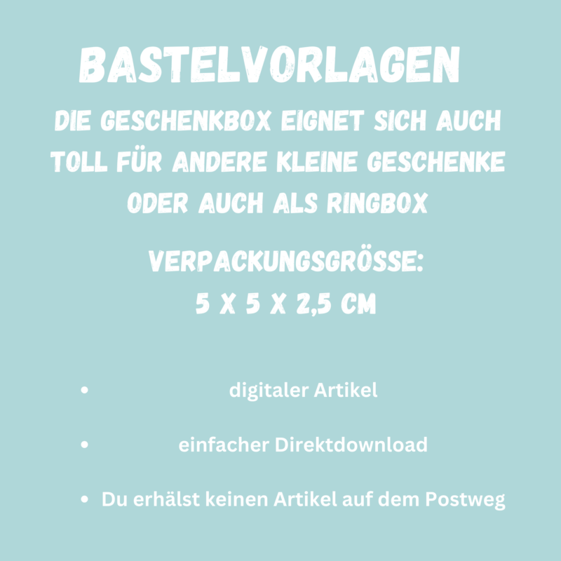 Geschenkkarton/ Verpackung für Teelichter, Frohe Weihnachten - Bastelvorlage zum selber basteln - Download