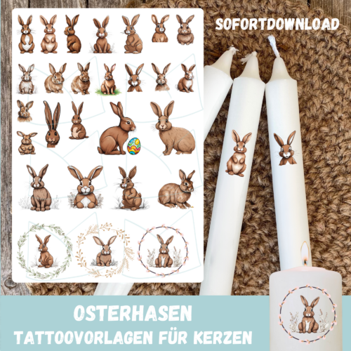 Titelbild Kerzentattoos Osterhasen